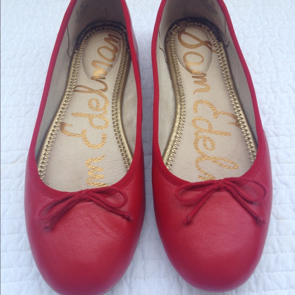 Sam Edelman Red Ballet Flats